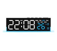 XINYIN Réveil pour La Chambre LED Digital Desk Alarms Horloges avec Jour De Semaine Température Intérieure pour Les Décors Salon LED Numérique