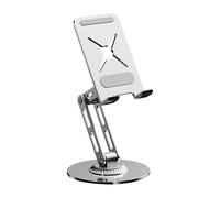 XINYIN Support de téléphone rotatif entièrement en métal avec poignée antidérapante et mécanisme de rotation silencieux pour tablettes et téléphones portables Support de téléphone en alliage