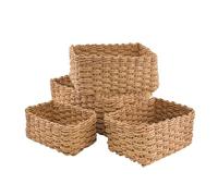 XINYIN Un Ensemble De 3 Boîtes Stockage en Papier Tissées Et Portables Adaptés Vêtements Et Cosmétiques. Ensemble Paniers Rangement des Décors La Maison