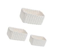 XINYIN Un Ensemble De 3 Boîtes Stockage en Papier Tissées Et Portables Adaptés Vêtements Et Cosmétiques. Ensemble Paniers Rangement des Décors La Maison
