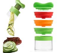 XINYOUZEFA Coupe Légumes, Rape Legume, 3 en 1 Spiraliseur de Légumes, Spaghettis de Légumes, Spirale de Légumes Trancheuse, pour Courgettes, Carottes, Concombres, Pommes de Terre, Oignons