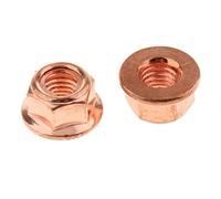 XinYuan Écrou Hexagonal 1 2X M8 Collecteur d'échappement flashé en cuivre 8mm écrou -Le écrou de température Compatible avec BMW Tuerras de Cobre Le Cuivre des Noix des Noisettes