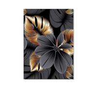 Xinyuer 5D DIY Diamond Painting Kit Complet Feuille Plante Kit de Peinture Diamant Stitch Enfant Gem Art Artisanat Cristal Point de Croix Broderie Peinture pour Maison Décoration Murale 60x80cm