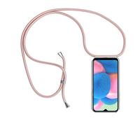 xinyunew Collier pour Oppo A9 2020/A11 Coque, étui de téléphone avec Cordon - Tour de Cou Lanière en Corde+[Protection Écran Verre Trempé]- Cover Necklace Bandouilière Stylée