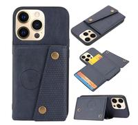 xinyunew Coque Portefeuille pour Huawei P60/P60 Pro, Etui en Cuir PU avec Couverture à Rabat Magnétique Antichoc avec Porte-Cartes et Fonction de Support (Bleu)