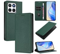 xinyunew Coque pour Honor X8C 4G, RFID Blocage Portefeuille Etui à Rabat, Housse en Cuir PU pour Honor X8C 4G, Vert