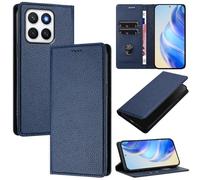 xinyunew Coque pour Honor X8C 4G, RFID Blocage Portefeuille Etui à Rabat, Housse en Cuir PU pour Honor X8C 4G, Bleu