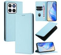 xinyunew Coque pour Honor X8C 4G, RFID Blocage Portefeuille Etui à Rabat, Housse en Cuir PU pour Honor X8C 4G, Bleu Clair