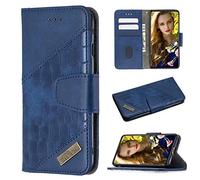 xinyunew Coque pour Huawei Y6P 2020,Housse en Cuir Huawei Y6P 2020,Étui Téléphone Redmi Note 9 Pro Magnétique Etui Housse pour Huawei Y6P 2020 Bleu