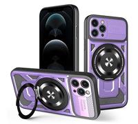 xinyunew Coque pour iPhone 11 Pro avec Support Anneau Magnétique [MagSafe Compatible] [Tough Armor Series] Protection Militaire Coque Intégrale iPhone 11 Pro,Violette