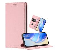 xinyunew Coque pour Motorola Moto G Stylus 5G 2025, RFID Blocage Portefeuille Etui à Rabat, Housse en Cuir PU pour Motorola Moto G Stylus 5G 2025, Rose