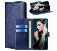 xinyunew Coque pour Motorola Moto G85,Housse en Cuir PU Premium avec Fonction Support Pochette de Portefeuille Etui Flip Case, Étui de Protection pour Motorola Moto G85,Blu