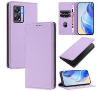 xinyunew Coque pour Oppo K10 5G/A97 5G/A77 5G, RFID Blocage Portefeuille Etui à Rabat, Housse en Cuir PU pour Oppo K10 5G/A97 5G/A77 5G, Violet