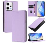 xinyunew Coque pour Oppo Reno 14 Pro 5G, RFID Blocage Portefeuille Etui à Rabat, Housse en Cuir PU pour Oppo Reno 14 Pro 5G, Violet
