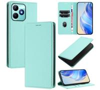 xinyunew Coque pour Realme C53 4G/Realme C51S 4G, RFID Blocage Portefeuille Etui à Rabat, Housse en Cuir PU pour Realme C53 4G/Realme C51S 4G, Vert Clair