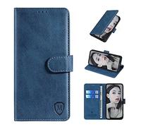 xinyunew Coque pour Samsung Galaxy A23 5G, Pochette Protection Etui Housse Premium en Cuir PU,Fermeture Magnétique,Plusieurs Couleurs Disponibles pour Samsung Galaxy A23 5G Coque Book Bleu