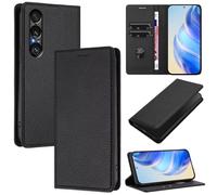 xinyunew Coque pour Sony Xperia 1 VII, RFID Blocage Portefeuille Etui à Rabat, Housse en Cuir PU pour Sony Xperia 1 VII, Bleu Clair