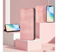 xinyunew Coque pour Vivo Y400,Premium Portefeuille Étui, étui Cuir PU Magnétique [ Pochette de Portefeuille ], Housse de Fonction Stand Video Porte Carte Credit à Rabat - Rose