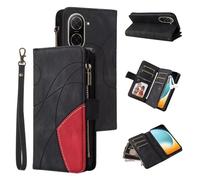 xinyunew Coque pour Xiaomi Poco C71/Redmi A5 4G (171), Housse Etui en Cuir PU Portefeuille [Antichoc] [Magnétique] [avec 9 Emplacements] [Stand Fonction] Flip Coque,Noir