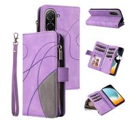 xinyunew Coque pour Xiaomi Poco C71/Redmi A5 4G (171), Housse Etui en Cuir PU Portefeuille [Antichoc] [Magnétique] [avec 9 Emplacements] [Stand Fonction] Flip Coque,Violette