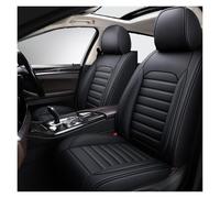 XINYUNFEI Housse de siège Voiture pour Ford Puma II Gen-E Electric 2026 2025, Imperméables Cuir Respirant Protection Siege Cuir, 2 Seats Full Set Standard(Black)