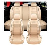XINYUNFEI Housse Siege Voiture pour Ford Puma St-Line X 2020-2024 2025, Coussin en Cuir De Première Imperméable Et Résistant À l'usure, Housses Siege Avant Arrière Auto Protection Accessoire(Beige)