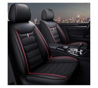 XINYUNFEI Housse Siege Voiture pour Hyundai Sonata LF 2015-2019, Coussin en Cuir De Première Imperméable Et Résistant À l'usure, Housses Siege Avant Auto Protection(Black Red)