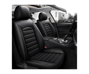 XINYUNFEI Housse Siege Voiture pour Mitsubishi Outlander PHEV 2000-2023, Coussin en Cuir De Première Imperméable Et Résistant À l'usure, Housses Siege Auto Protection Accessoire(Schwarz)