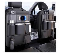 XINYUNFEI Protection Siege Voiture pour BYD FangChengBao Leopard 5, Organisateurs de Voiture, Protection Siege Imperméable avec Multi-Poches Rangements et Support Transparent(Black,Two)