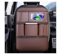XINYUNFEI Protection Siege Voiture pour Toyota Yaris None Hybrid, Organisateurs de Voiture, Protection Siege Imperméable avec Multi-Poches Rangements et Support Transparent(Brown,One)