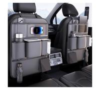 XINYUNFEI Protection Siege Voiture pour VW Jetta K70 Kaefer Lupo Magotan Multivan, Organisateurs de Voiture, Protection Siege Imperméable avec Multi-Poches Rangements et Support Transparent(Grey,Two)