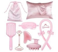 XINYUNXIN 11PCS Ensemble de bigoudis sans chaleur en satin, Cheveux Bouclé Sans Chaleur - Bandeau de Nuit en Satin Doux, Pour Tous Types de Cheveux (Court/Long), Matériau Non Irritant