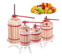 XINZI 18L Presse à Fruits Manuelle pour Vin et Jus de Fruits, Presse Mobile à Raisins avec Filet de Pressage et Manivelle, Ensemble de Pressage pour Jus de Pommes, Baies et Vins de Fruits