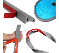 xinzyxx Barrière de Retenue et Arrage de Douche, Seuil de Barrière d'eau, Bande Impermeable Douche, Barrage d'eau, Bouchon d'eau BarrièRe, séparation sèche et Humide pour évier(Gray,130cm/51.18in)