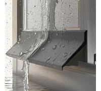 Xinzyxx Joint de FenêTre RéSistant aux IntempéRies, Protection Anti-goutte en Caoutchouc Auto-adhésive, Protection Murale Contre Infiltration D'Eau pour Portes et Fenêtres(3m(9.8ft),4.5cm)