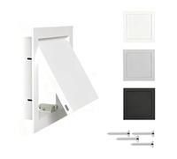 xinzyxx Panneau D'accès, Cadre En Aluminium, Ouverture Facile, Porte D'inspection Étanche Et Anti-poussière, Montage Encastré pour Mur/plafond/sol, Installation Facile(Blanc,10x20in/25.4x50.8cm)