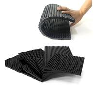 xinzyxx Plaques Caoutchouc Antivibrations, Tapis Amortisseur pour Tapis Course, Pieds Isolation Phonique pour Salle Sport Maison Laveuse Réfrigérateur, Coussin Durable(200 * 100mm,20mm)