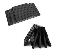 xinzyxx Plaques Isolation Vibrations, Tapis Antidérapant pour Tapis Course, Pieds Caoutchouc, Coussin Amortissement Bruit pour Équipements Sportifs Électroménagers, Protection Sol(200 * 200mm,16mm)