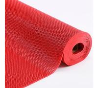 xinzyxx Tapis De Piscine Antidérapant en PVC, Tapis De Sol pour Drainage Extérieur, pour Zone Humide Commerciale, Antidérapant Polyvalent, Facile À Peut Etre Coupé(Red,1.6m*10m)