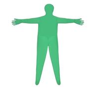 XIOANG Photographie du corps complet Chromakey Costume vert unisexe adulte vert body extensible pour Photo vidéo effet spécial costume de virtuel