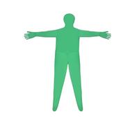 XIOANG Photographie du corps complet Chromakey Costume vert unisexe adulte vert body extensible pour Photo vidéo effet spécial costume de virtuel