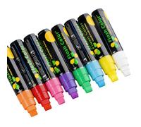 XIOANG Stylos à craie lavables, solubles dans l ' eau, effaçables à l ' eau, marqueurs à craie pour l ' enseignement en classe, pour tableau blanc