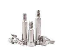 XIOKLM 1/10 pièces M2 .5 M3 M4 M5 M6 M8 M10 M12 304 en acier inoxydable, capuchon à six pans creux, tête Allen, roulement rouleaux d'épaule, vis(14mm,3Pcs 6-M5)