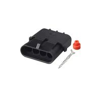 XIOKLM 1/5/20 Sets 2.5 Series 1 3 4 6 Pin Automotive Female Male Weather Pack Socket Plug Automobile Connector(Male,5 Sets)