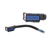 XIOKLM 1 Jeu de 80 Broches 34566-0803 34566-1903, Carte d'ordinateur C32 étanche, connecteur ECU, Prise Faisceau câbles avec câble 40cm(1pcs Blue)