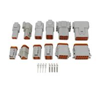 XIOKLM 1 Jeu de connecteurs Automobiles mâles et Femelles, connecteur DT DT06-2S/DT04-2P 2/3/4/6/8/12 Broches, électrique étanche 22-16awg(Female,12P)