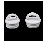 XIOKLM Bouchon for canalisation de seau vadrouille blanc, rond, trous vidange, bouchons avec poignée, couvercle sortie for salle bains, buanderie, cuisine(19.5x13mm,2Pcs-White)