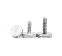 XIOKLM Boulon à tête plate en acier inoxydable M3 M4 M5 M6 M8 M10 GB835 304 A2-70, 1/5 pièces, serrer la main le mur de rideau verre, vis pouce DIN653(2pcs M6x30mm)