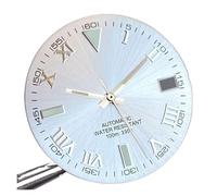 XIOKLM Cadran de Montre 29mm, pièce Rechange for Mouvement NH35 NH36 NH38(White A Set)
