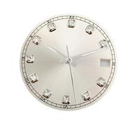 XIOKLM Cadran de Montre avec Aiguilles, 28.5mm, for NH34 NH35 NH35A, adapté à 3.0 Heures et .8, Visages stériles, Mouvement Automatique(Dial with Hands 11)